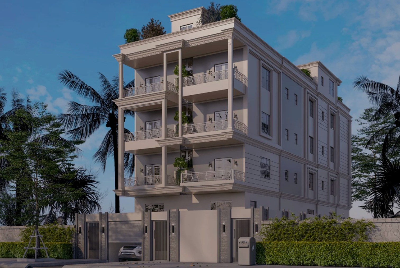 Architectural render of Tree's El Sheikh Zayed residence